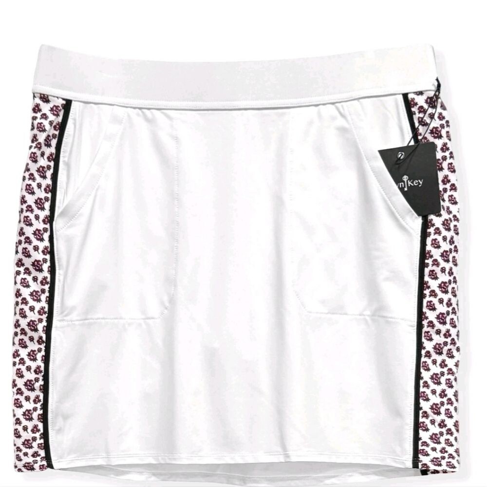 NWT Belyn Key Mia Skort Womens Small White / Floral Print Size Small